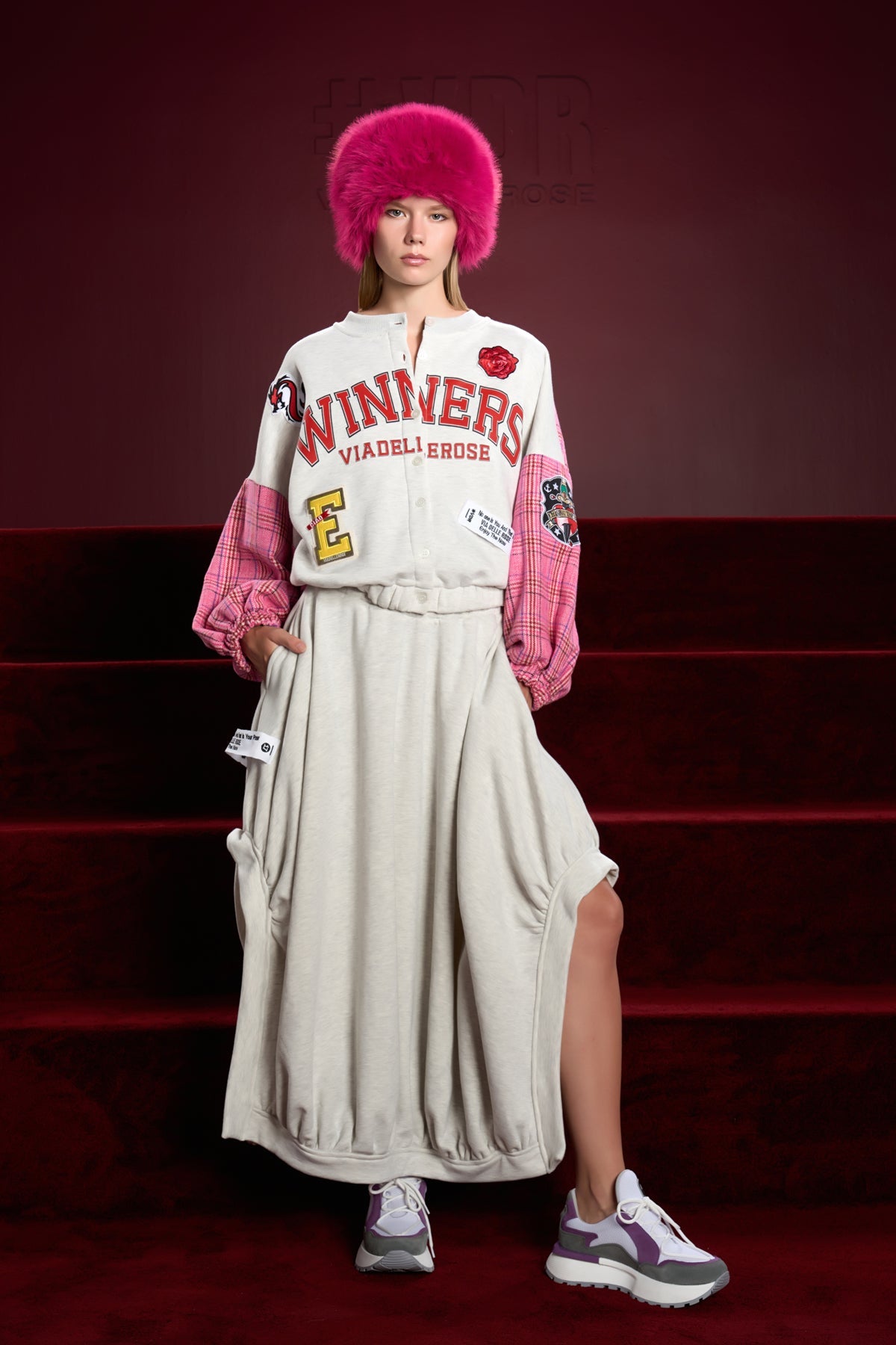 G. Melange Fuxia Sw-shirt 16160