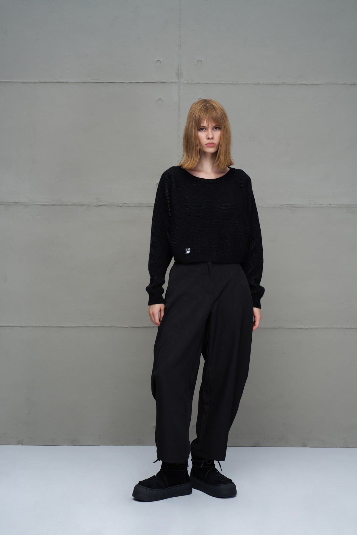 Black Knit Sweater 18053