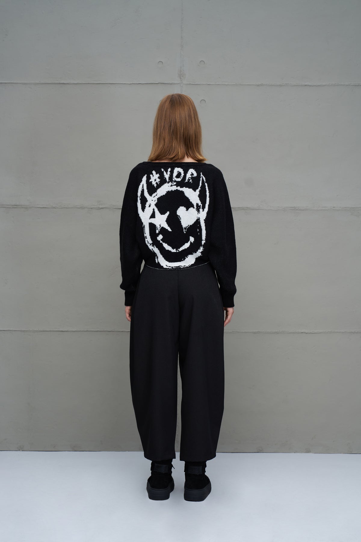 Black Knit Sweater 18053