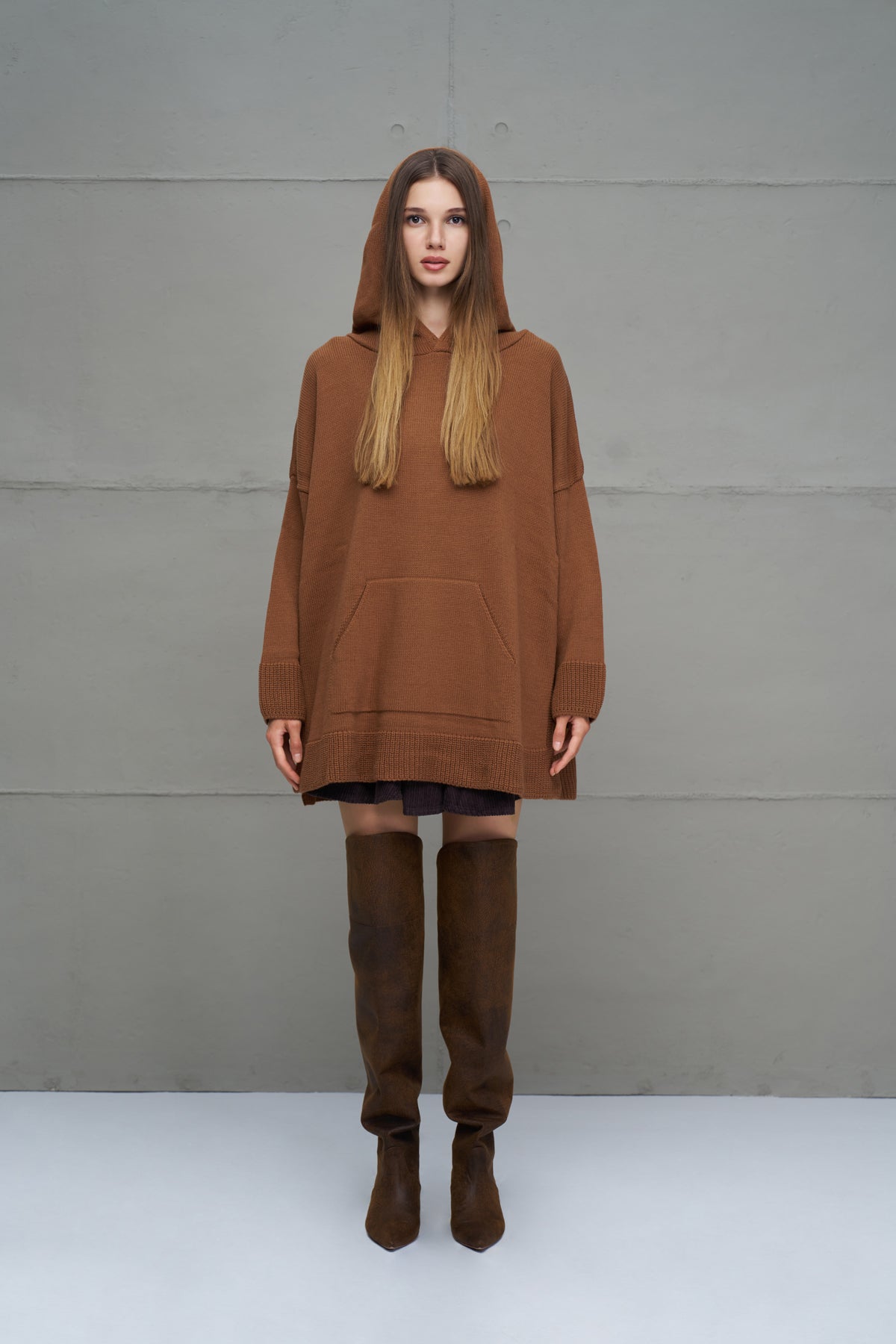 Brown Knit Sweater 18071