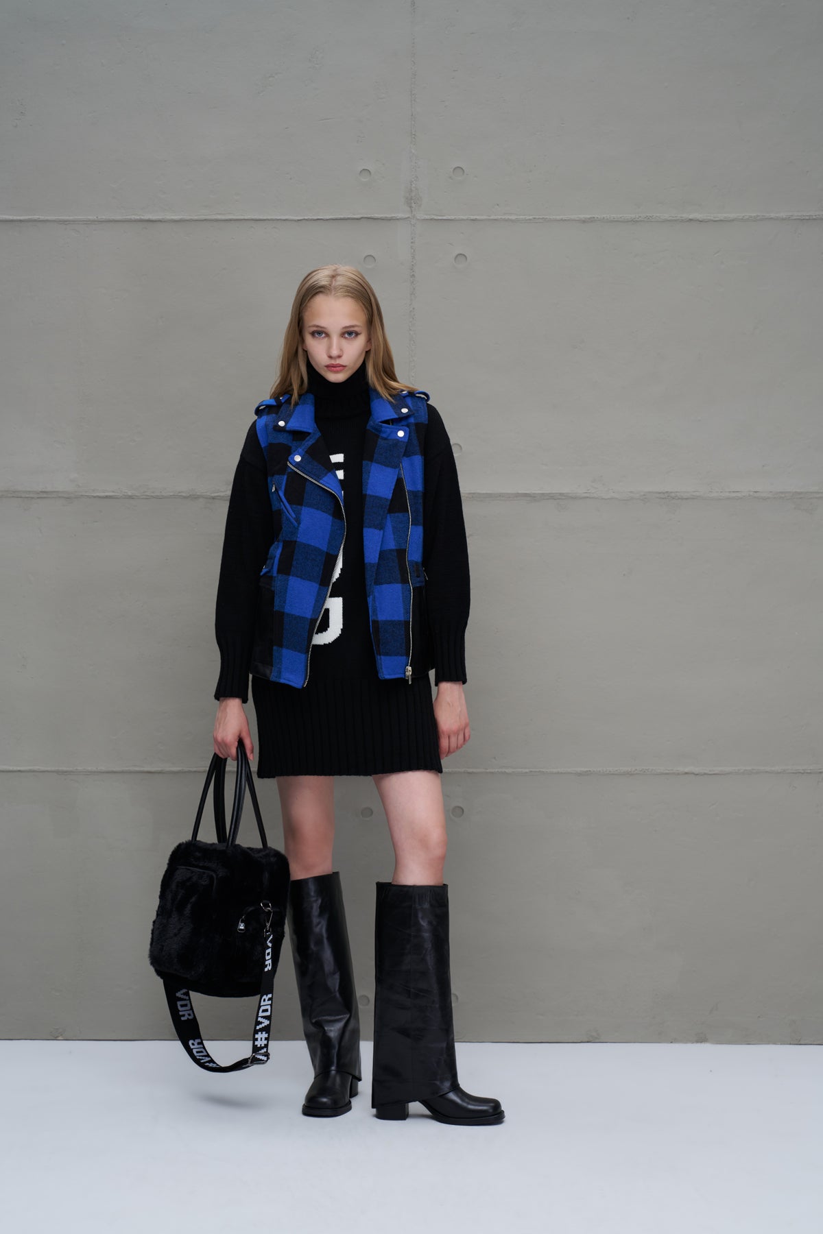 Blue Black Vest 18134