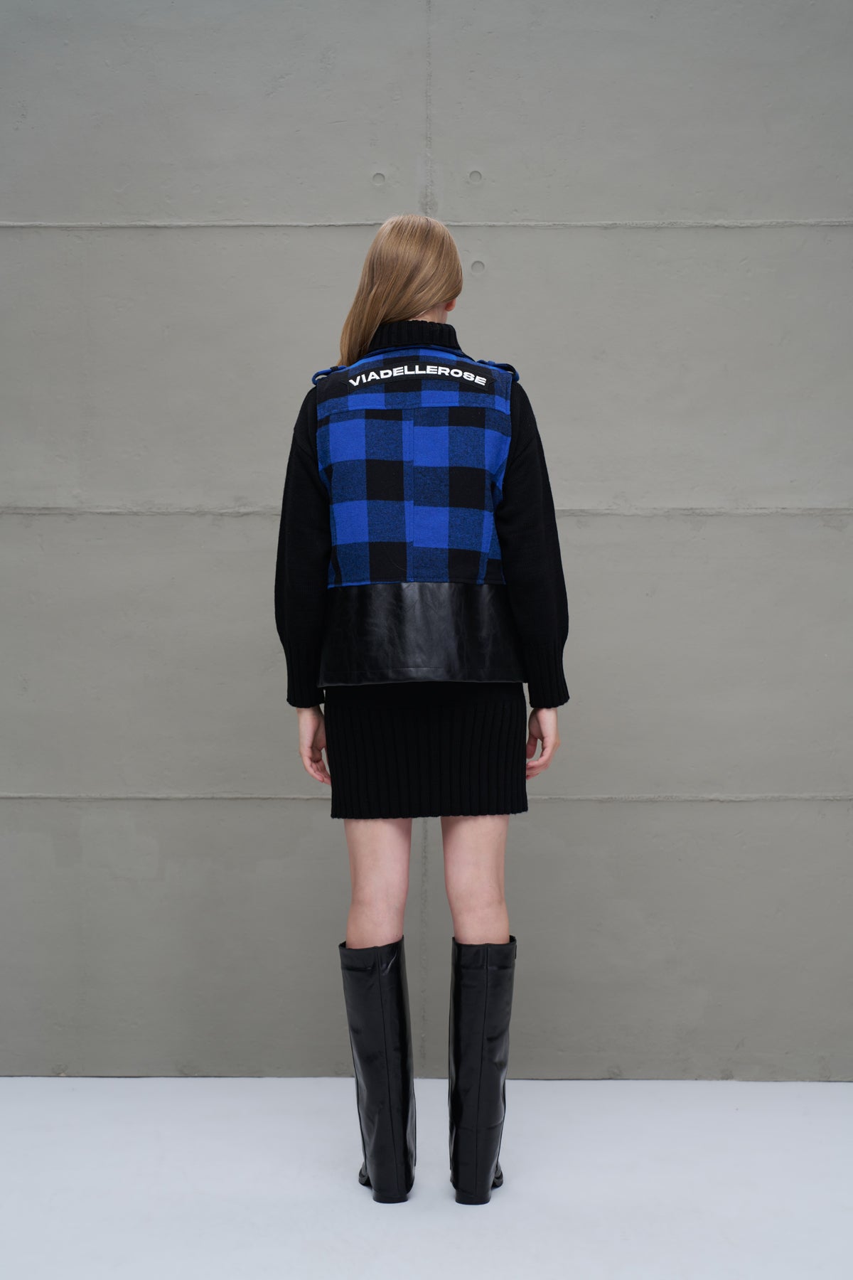 Blue Black Vest 18134