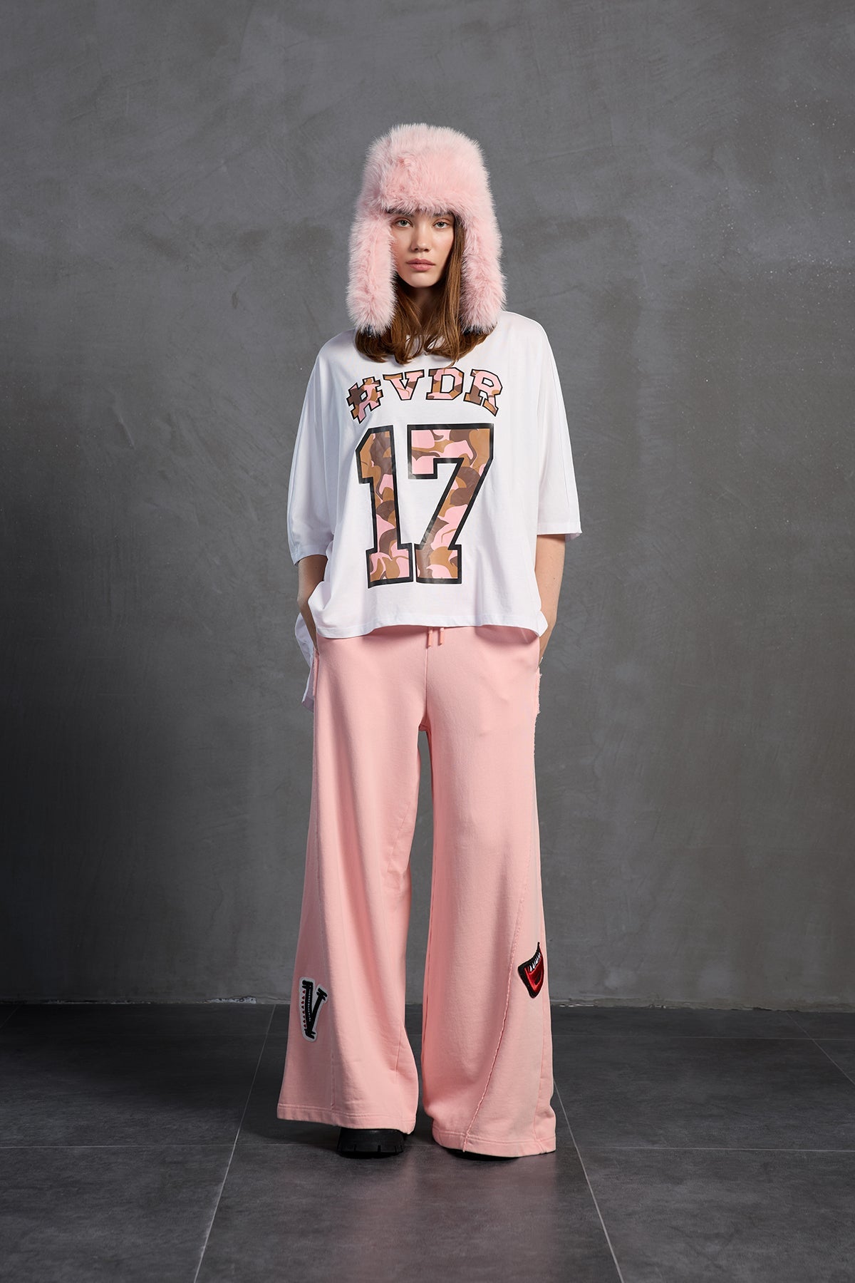 Pink Oversized Trousers 18158