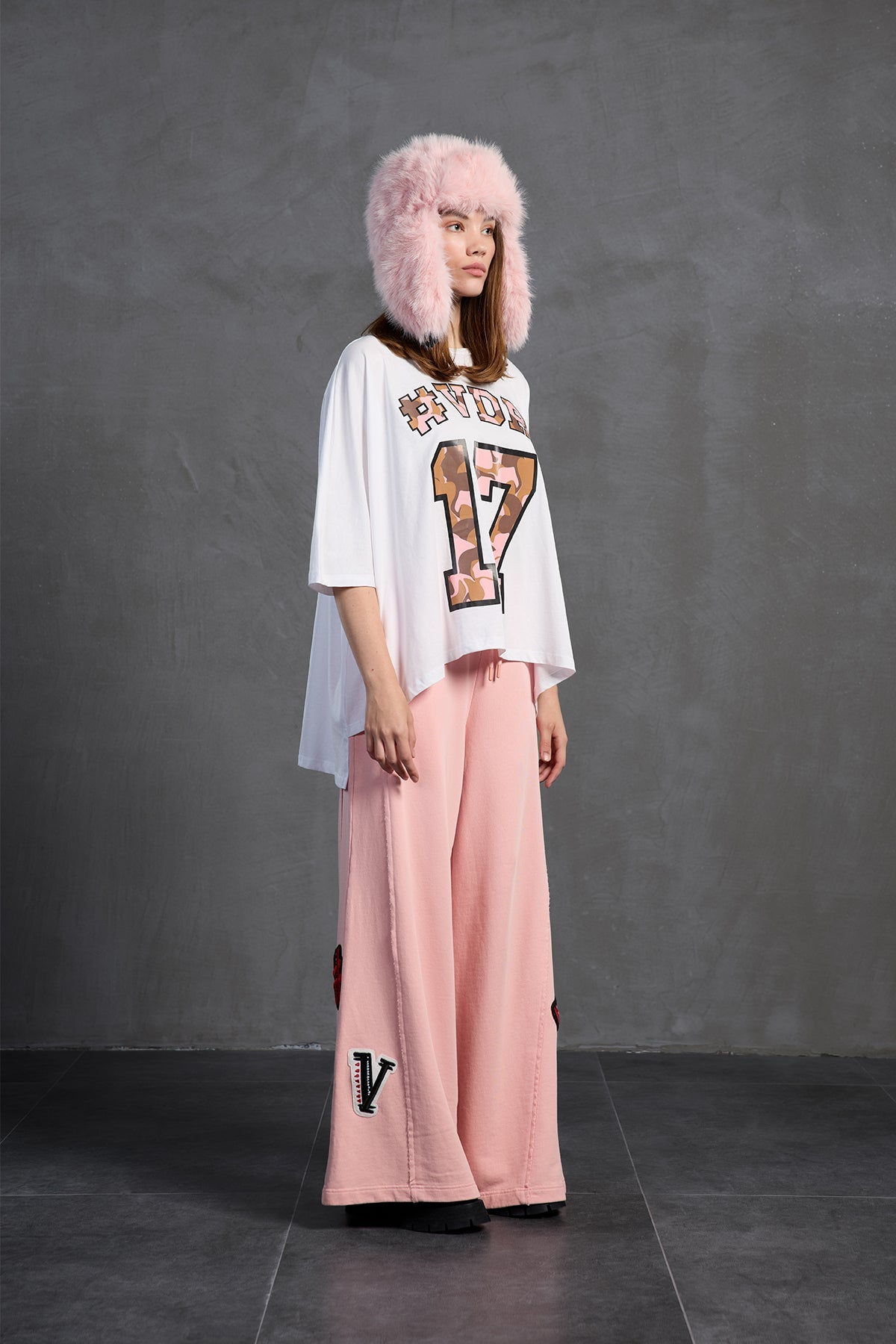 Pink Oversized Trousers 18158
