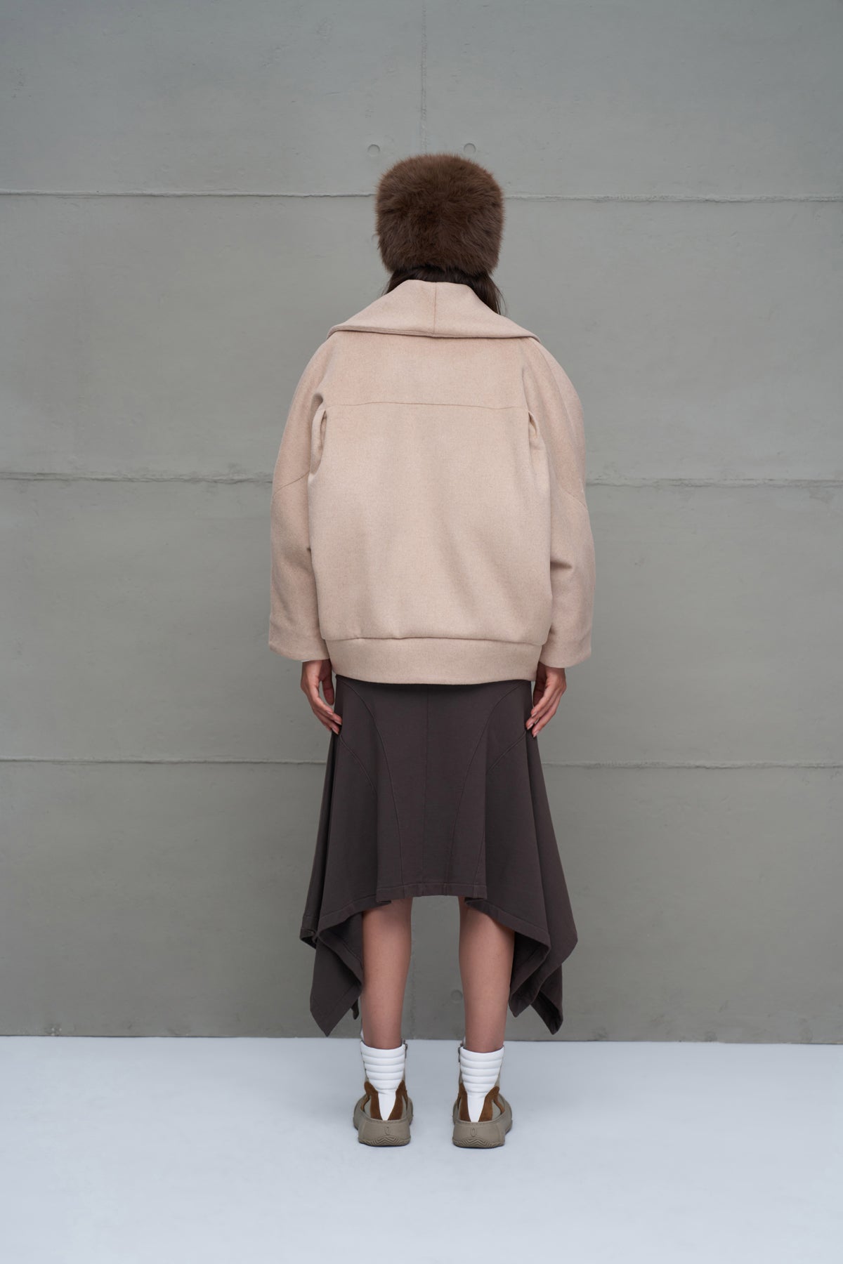Beige Brown Jacket 18186
