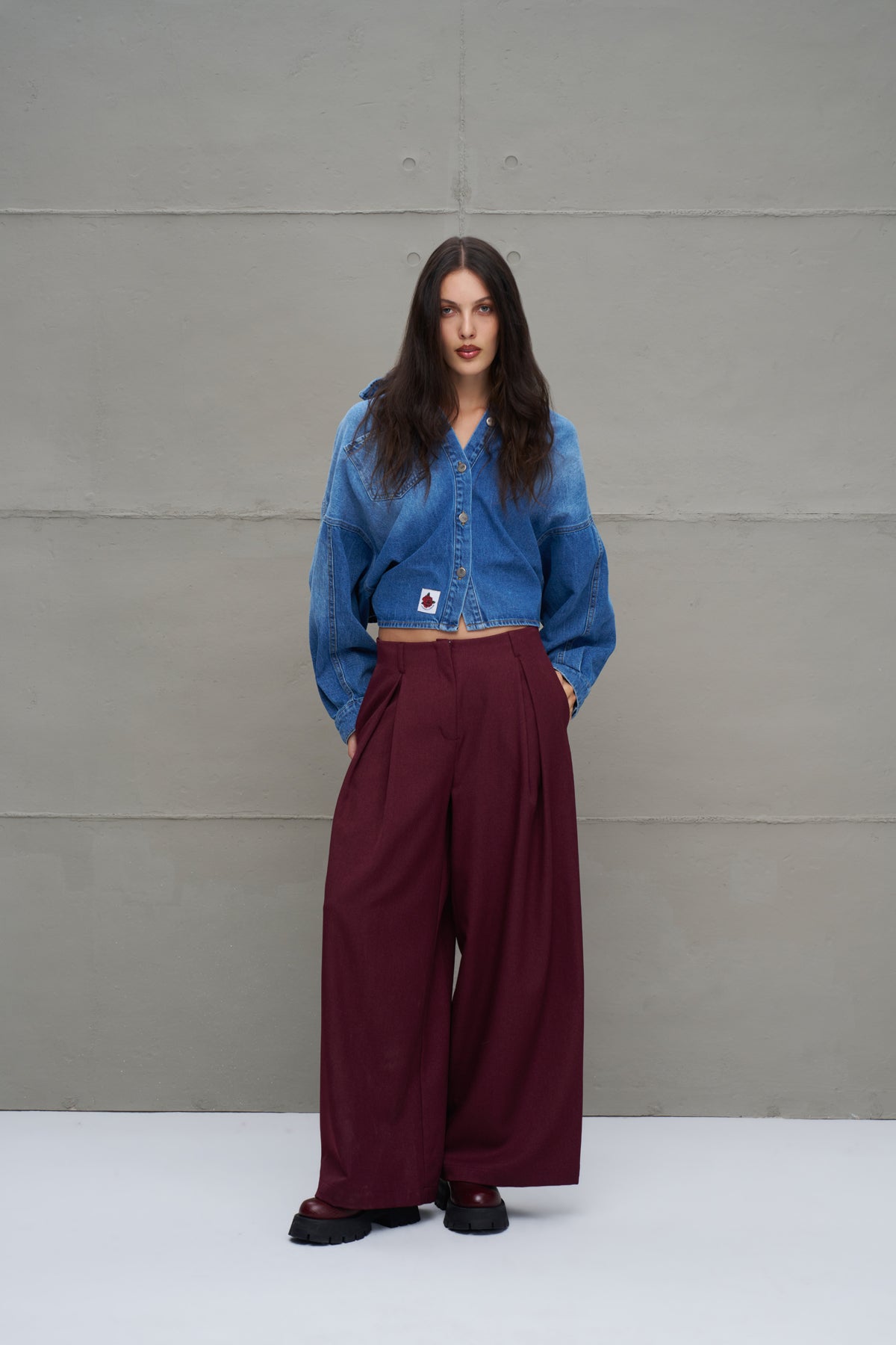 Burgundy Trousers 18205