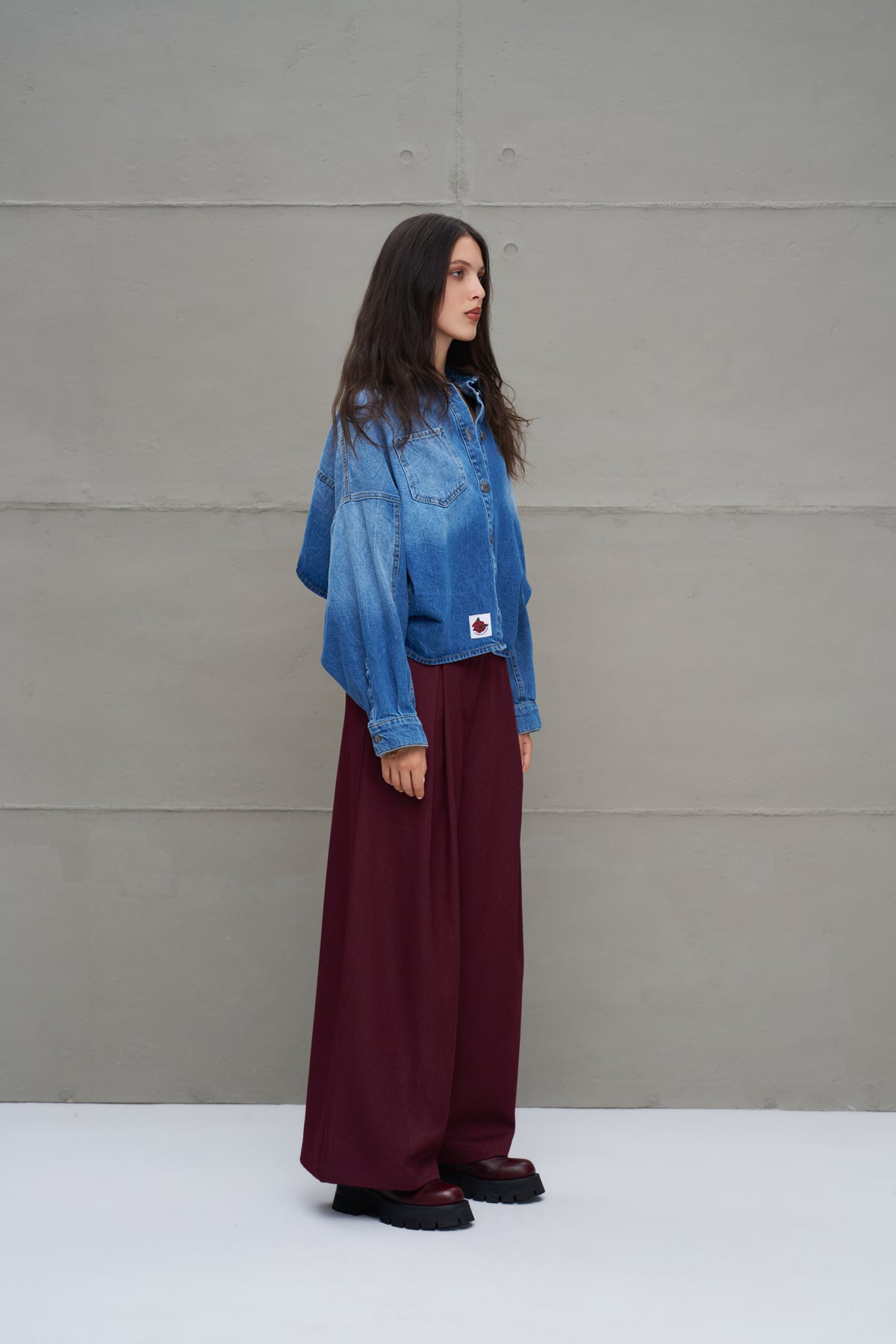 Burgundy Trousers 18205