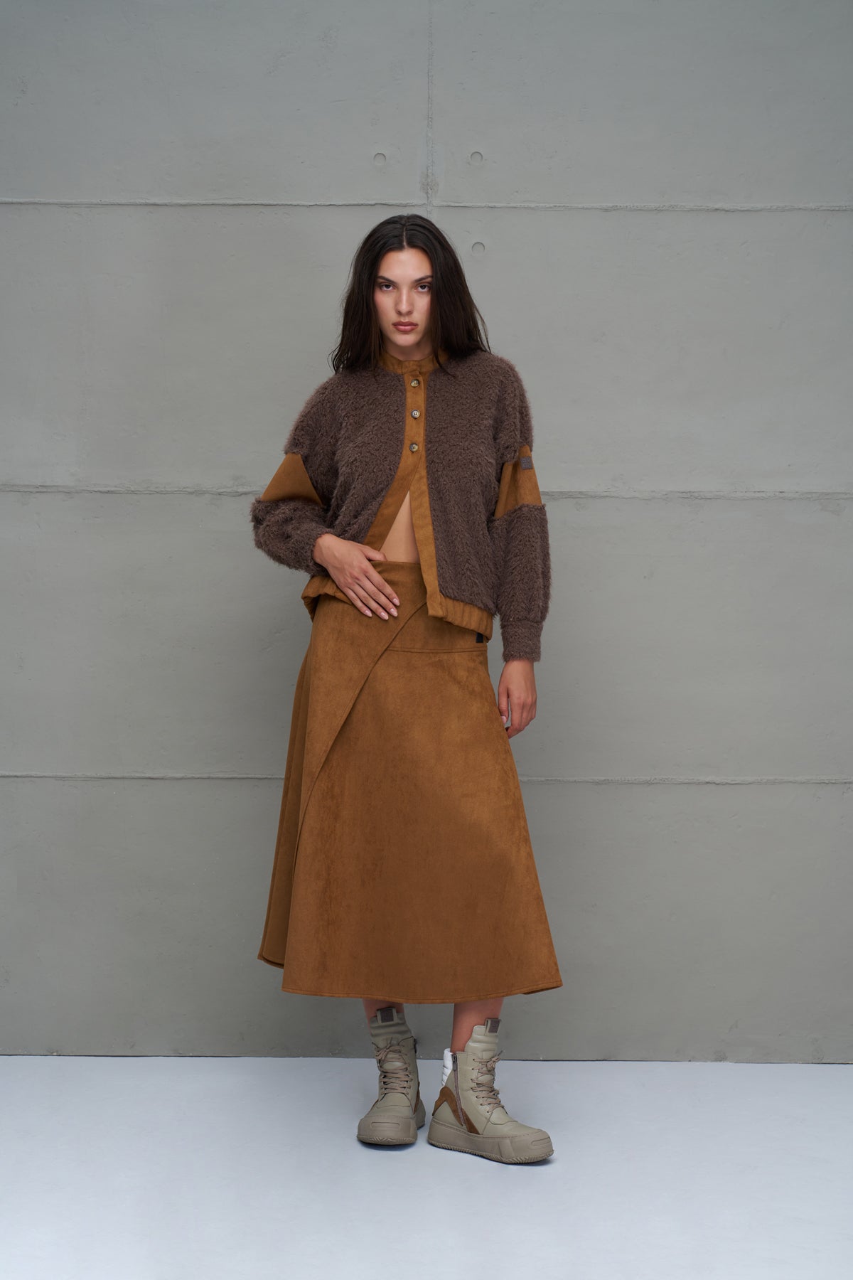 Brown Skirt 18208
