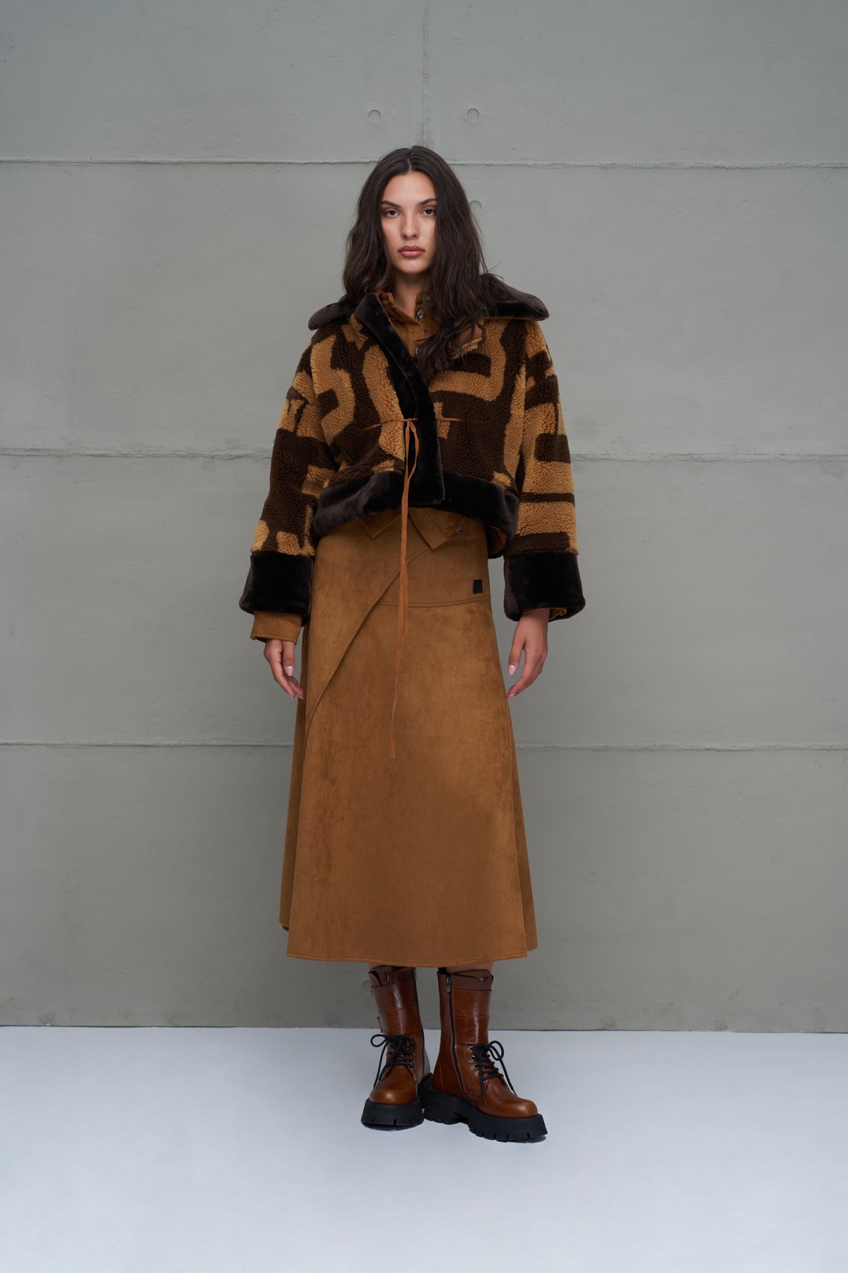Brown Skirt 18208