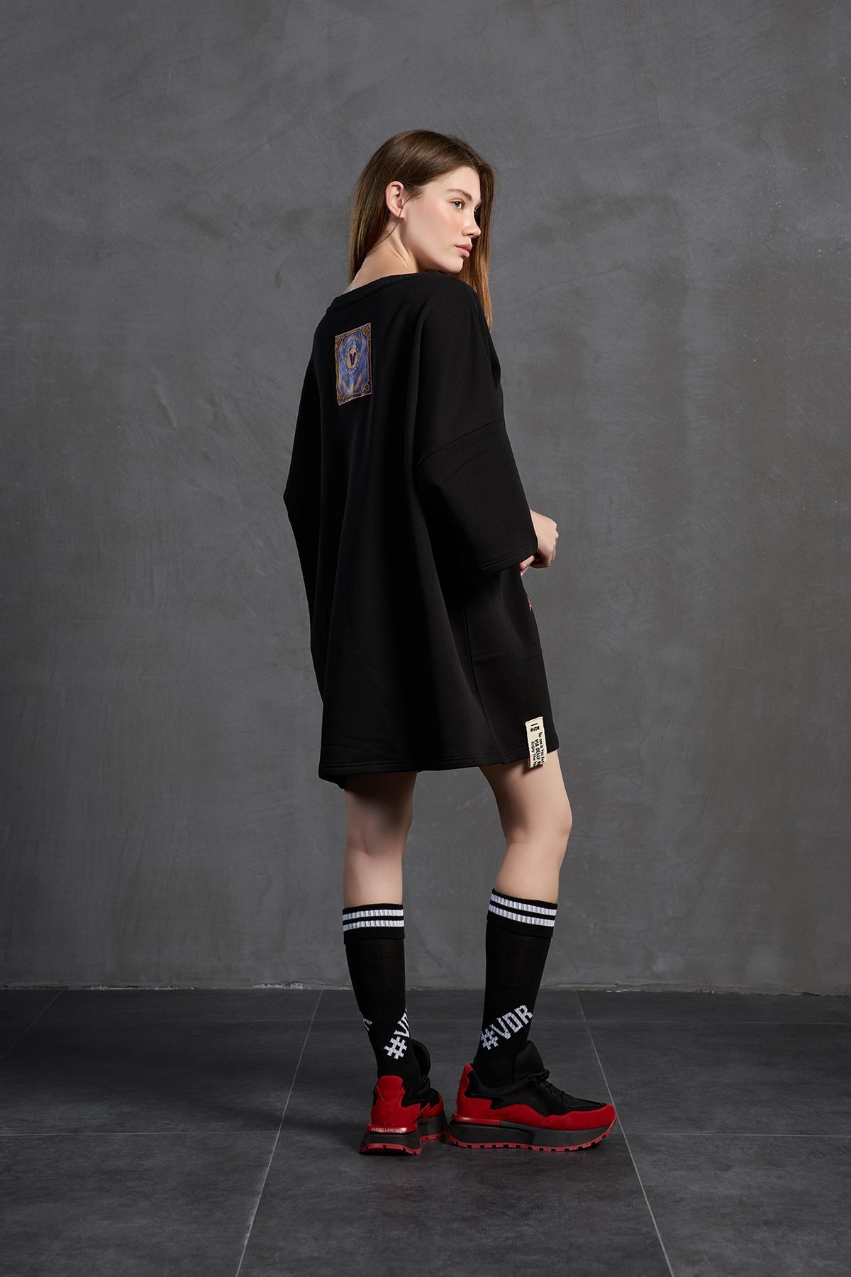 Black Oversized Sweatshirt 18215