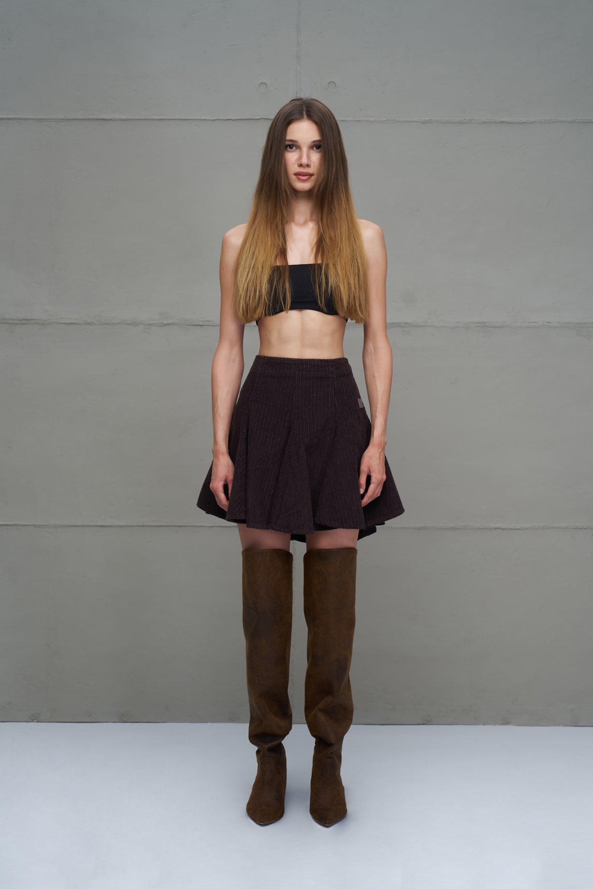 Brown Skirt 18268