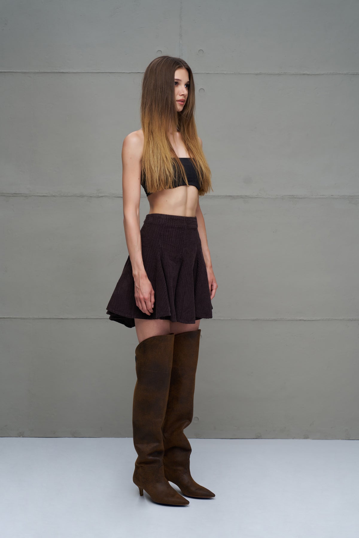 Brown Skirt 18268