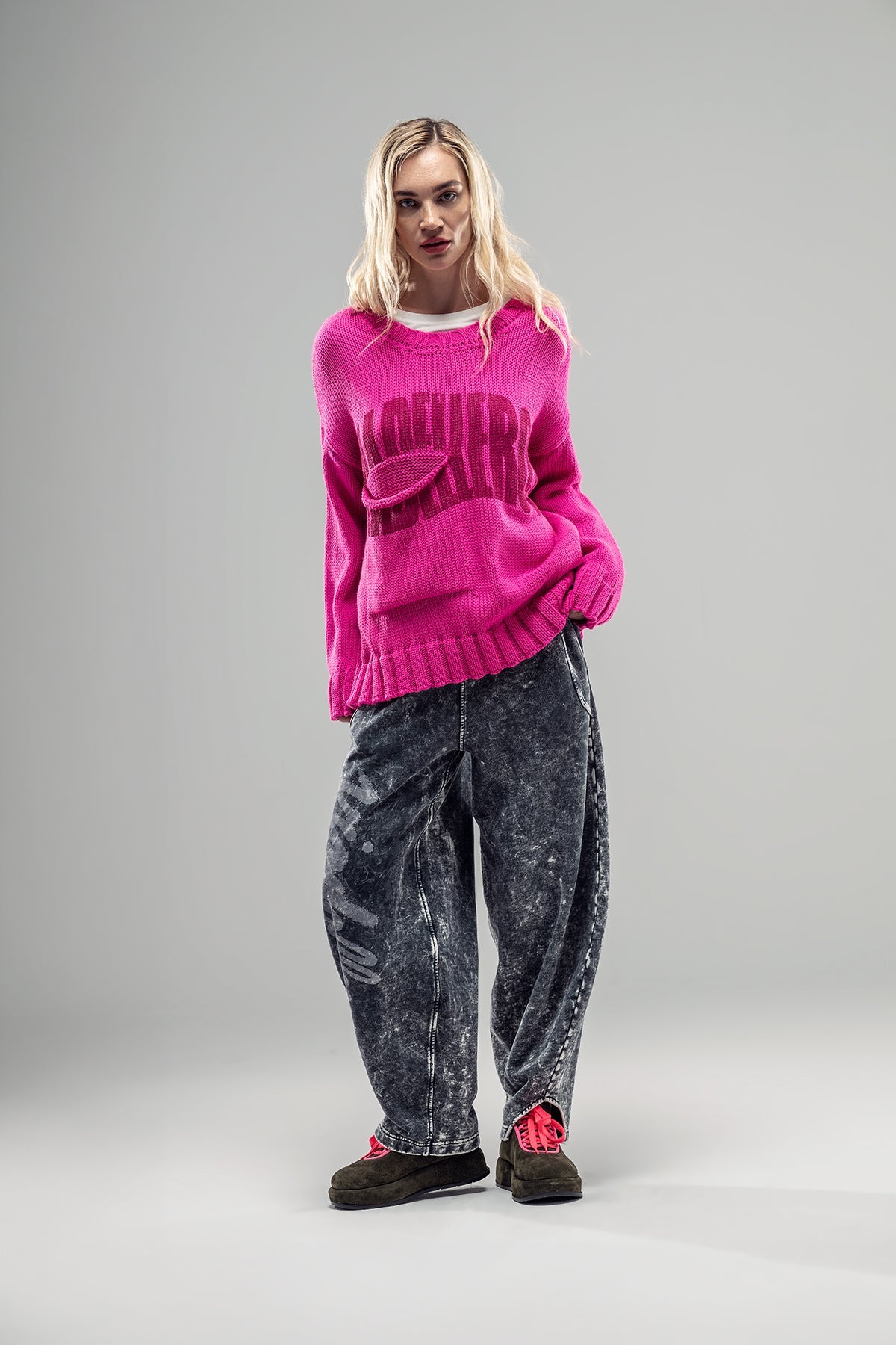 Pink Knit Sweater 20031