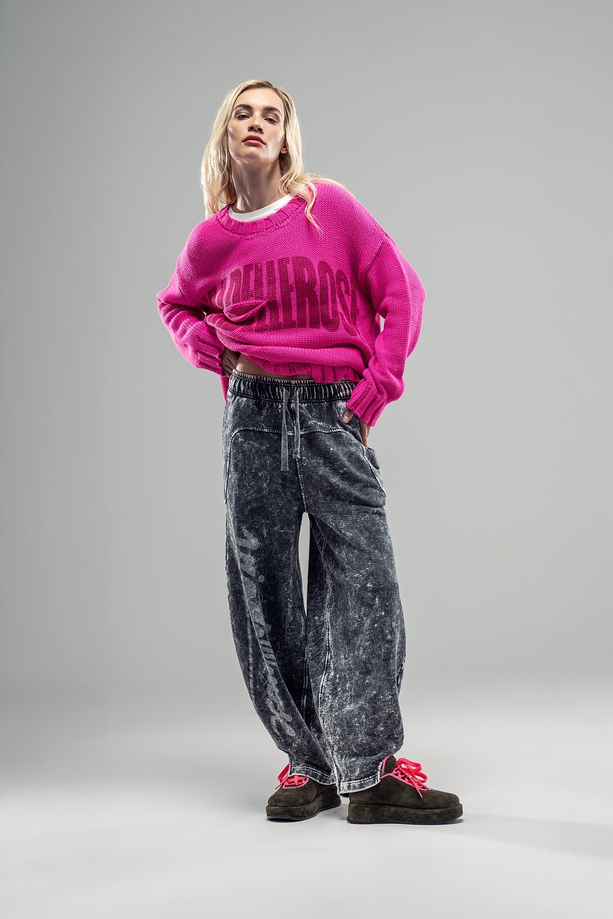 Pink Knit Sweater 20031