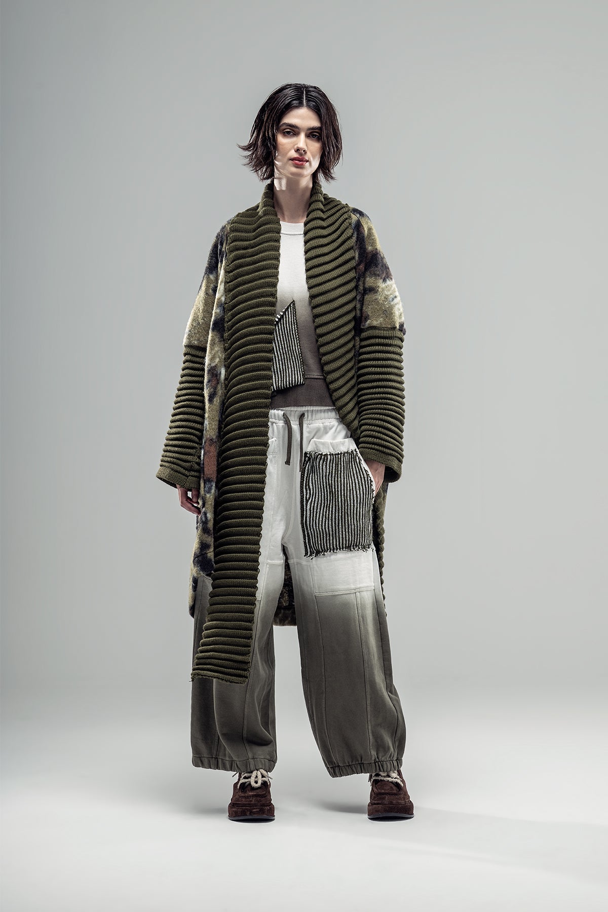 Khaki Cardigan 20311