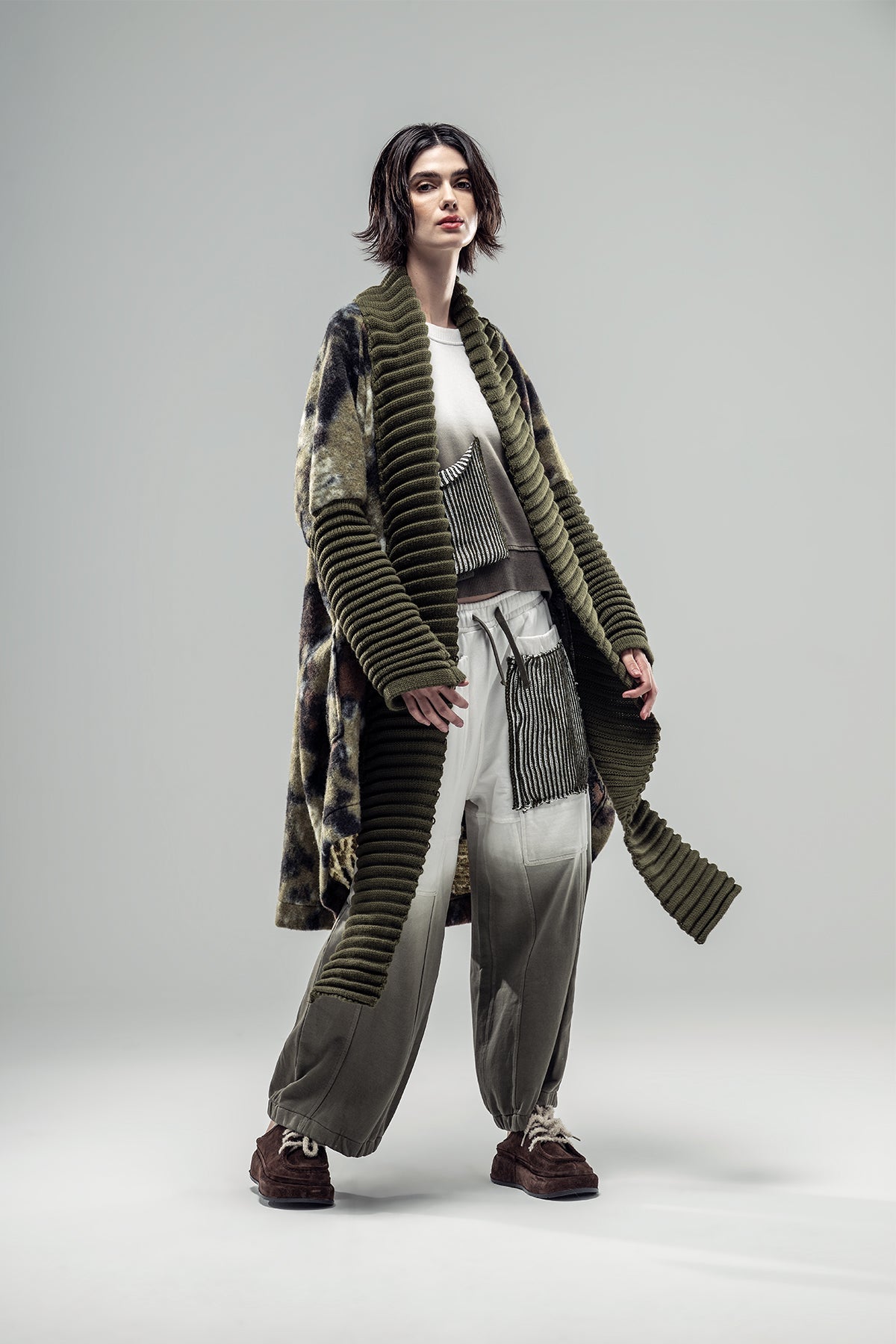 Khaki Cardigan 20311