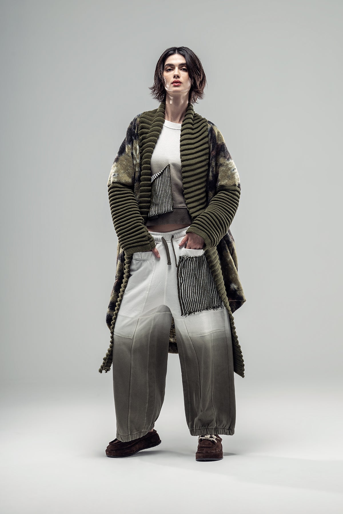 Khaki Cardigan 20311